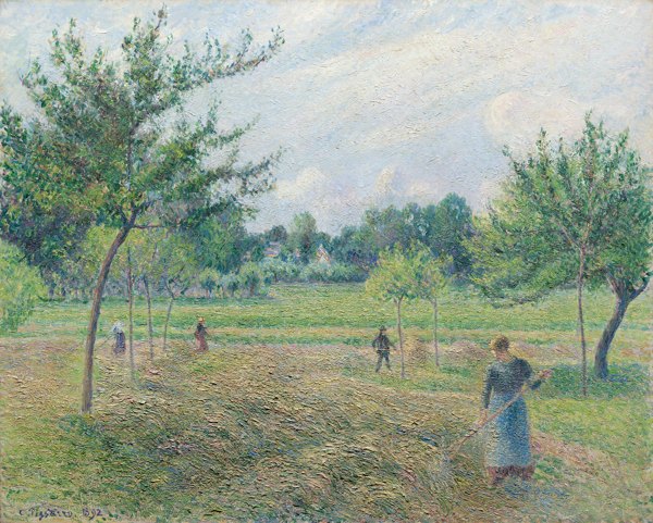 A work made of oil on canvas.