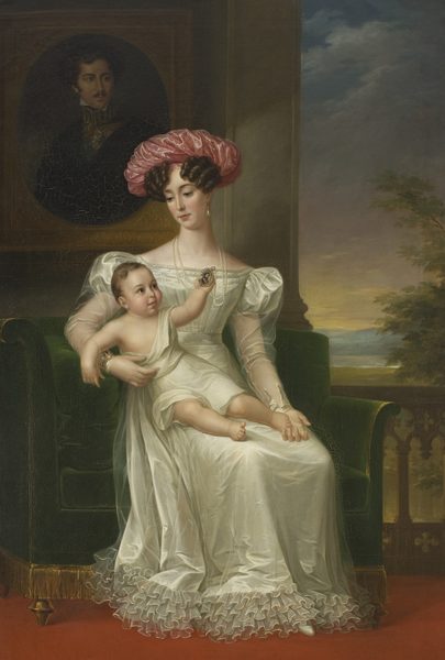 Josefina of Sweden and Norway, with her eldest son, 4 people by Fredric Westin