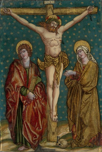 Crucifixion of Christ, with the Virgin and St John by anonymous