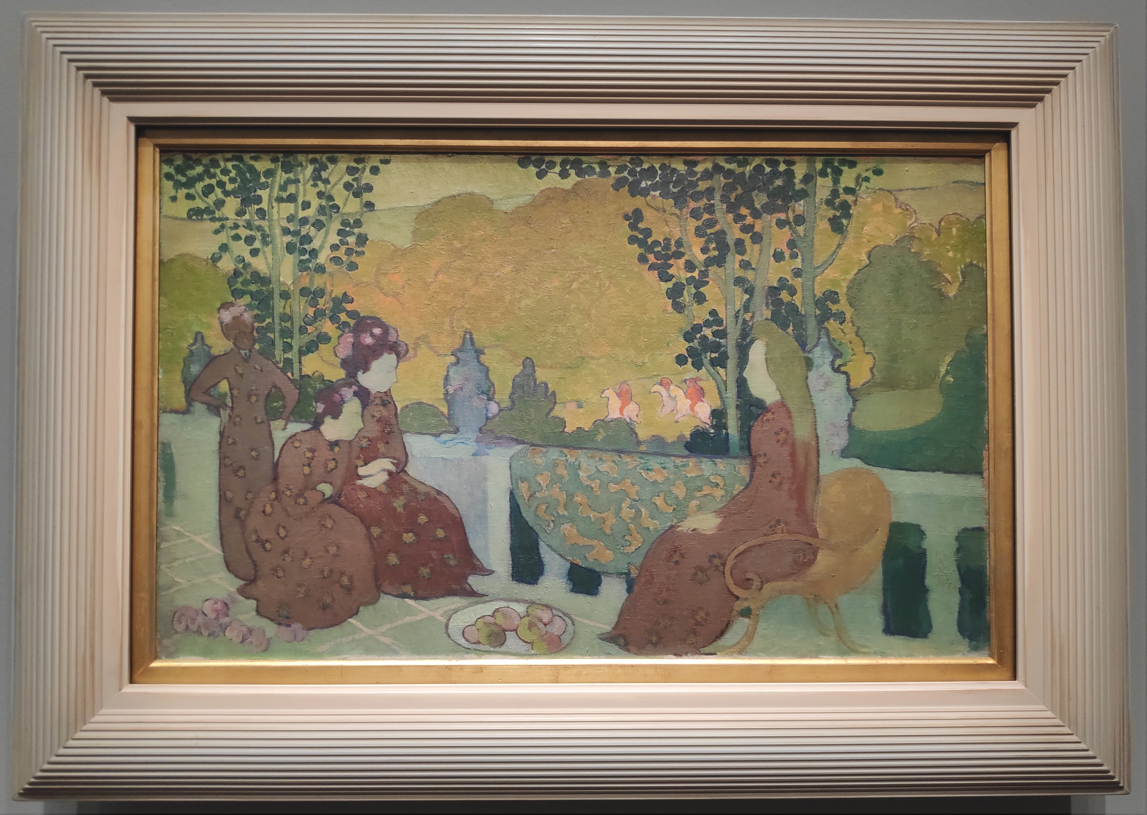 Femmes assises à la terrasse dit aussi Soir de septembre by Maurice Denis