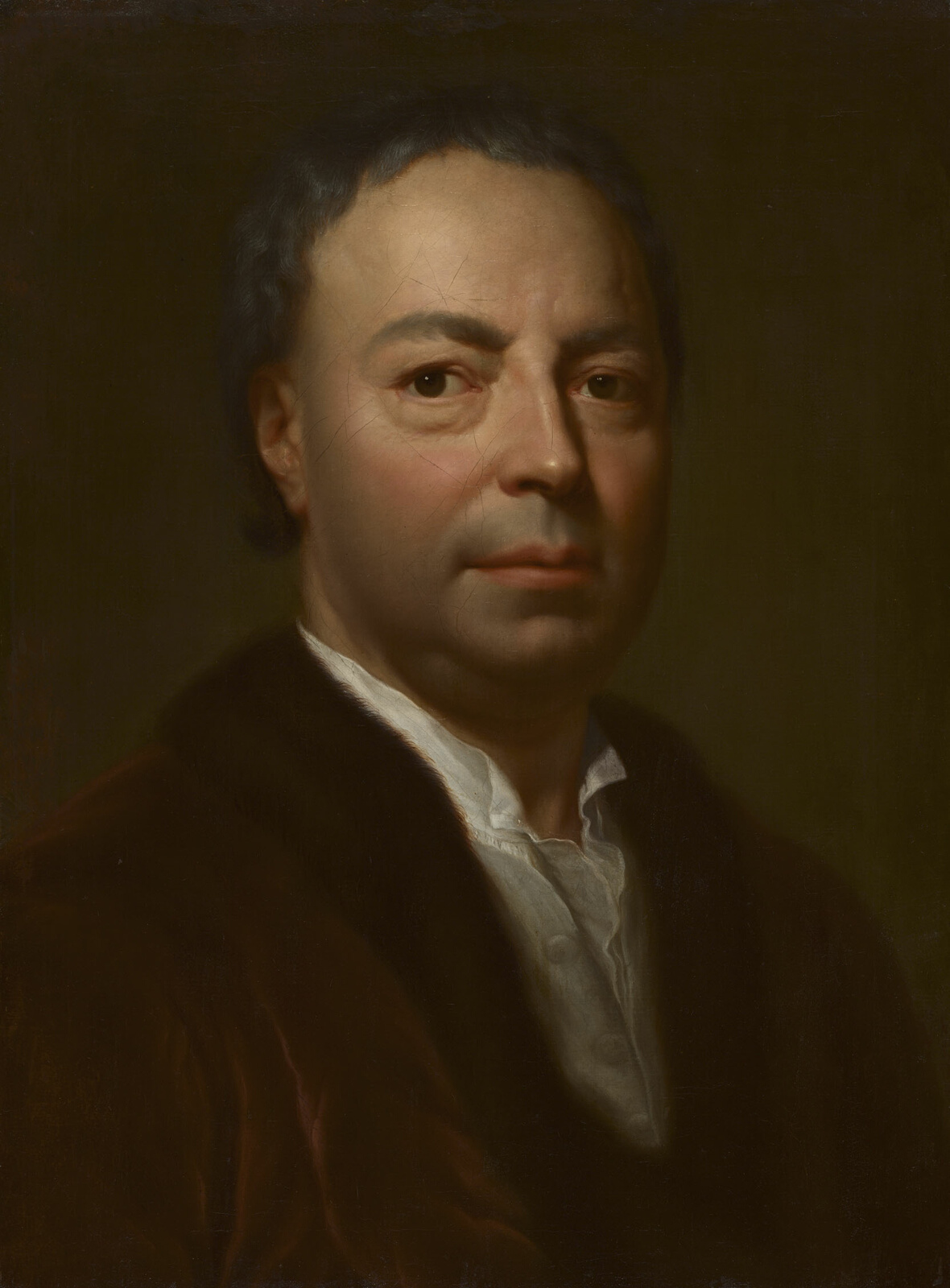 A work made of oil on canvas.