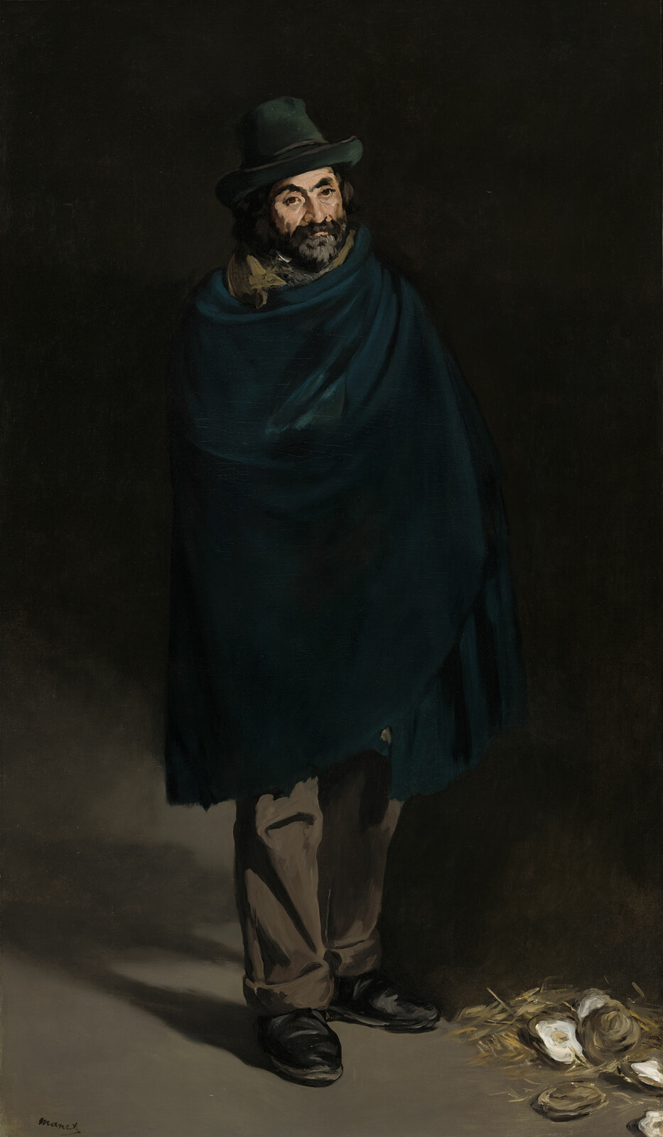 A work made of oil on canvas.