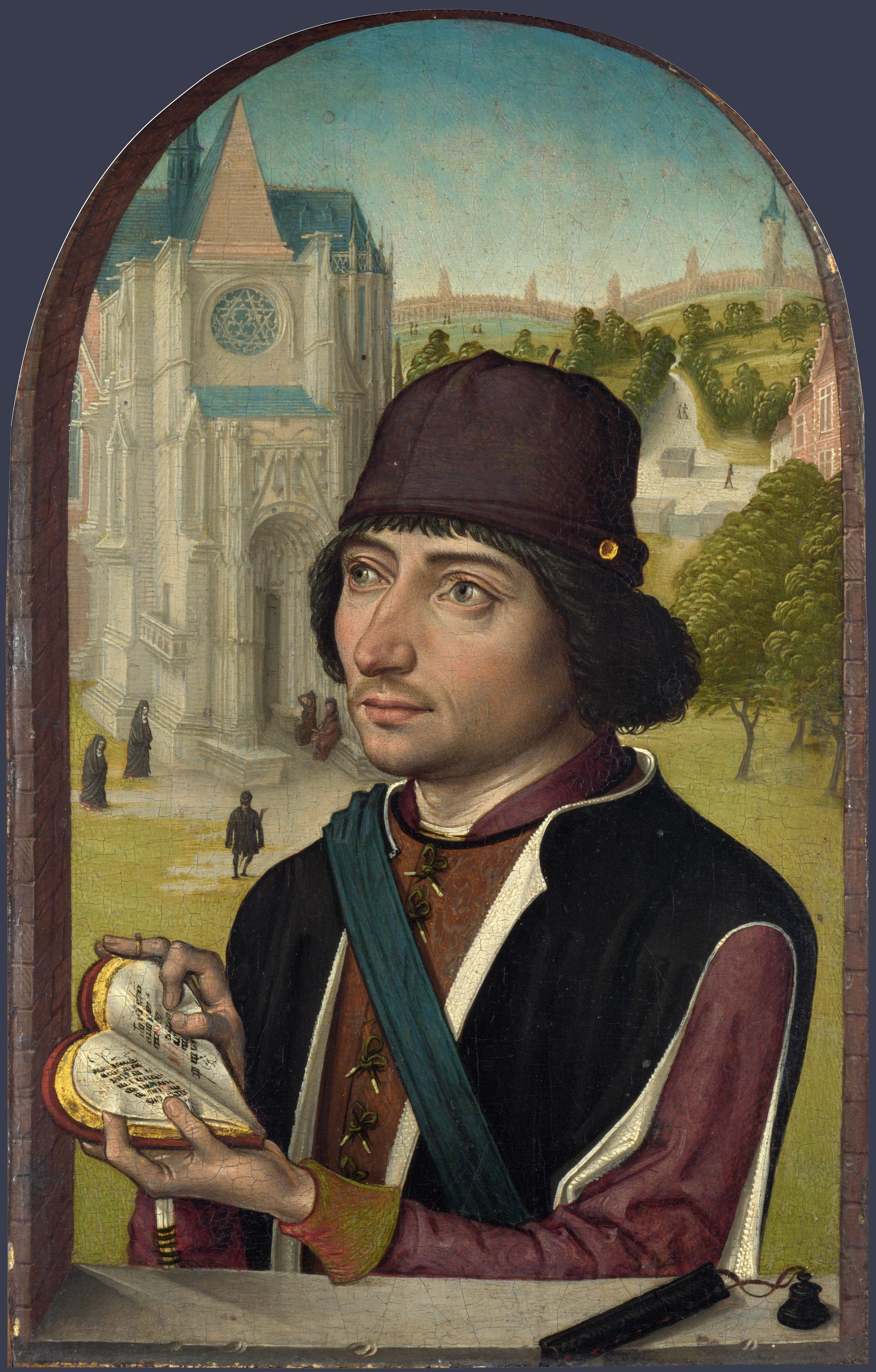 Portrait of a Young Man by Master of the View of Saint Gudula