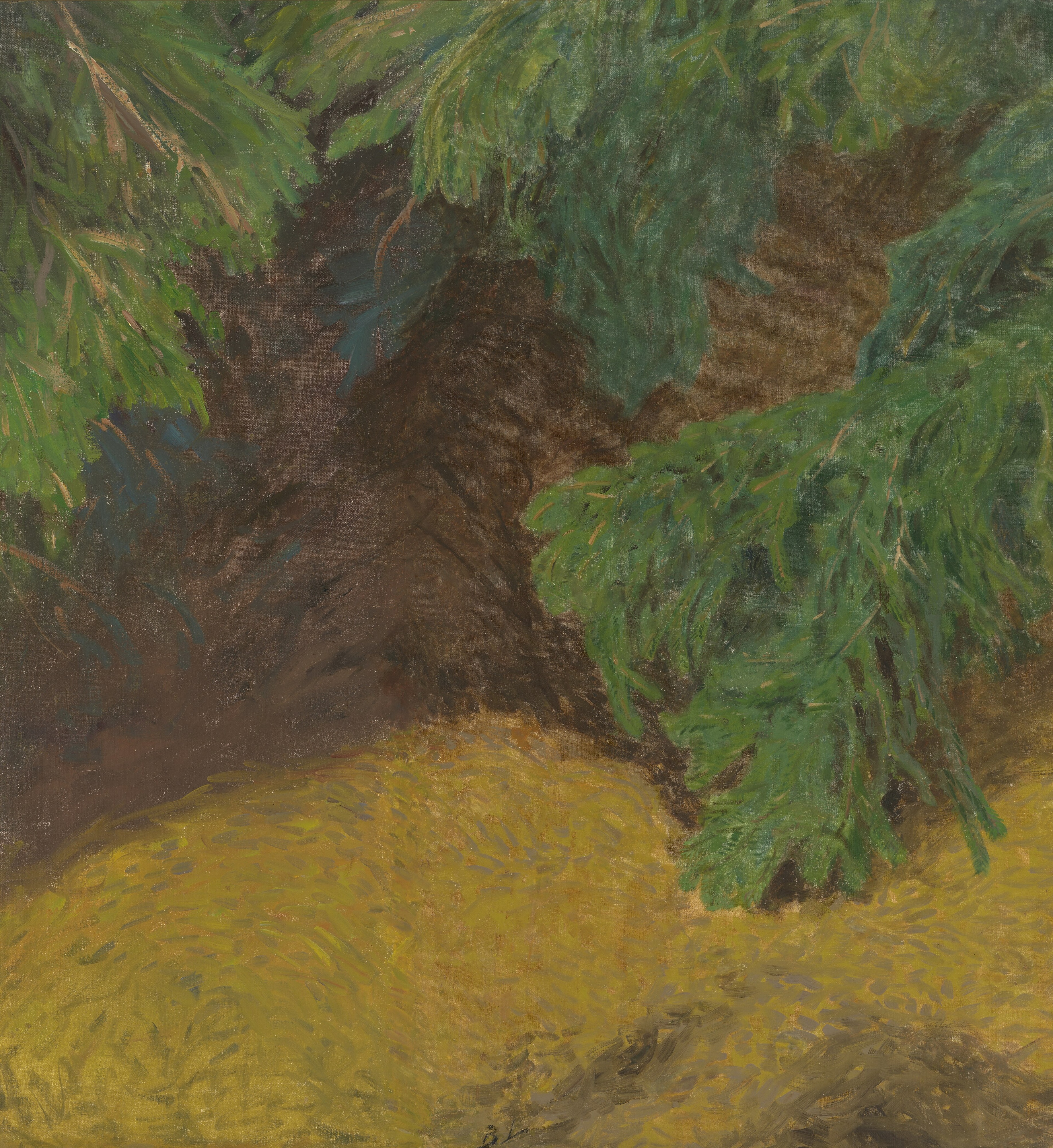 Dutch: Landschap (Vos achtervolgd door brakken) by Bruno Liljefors
