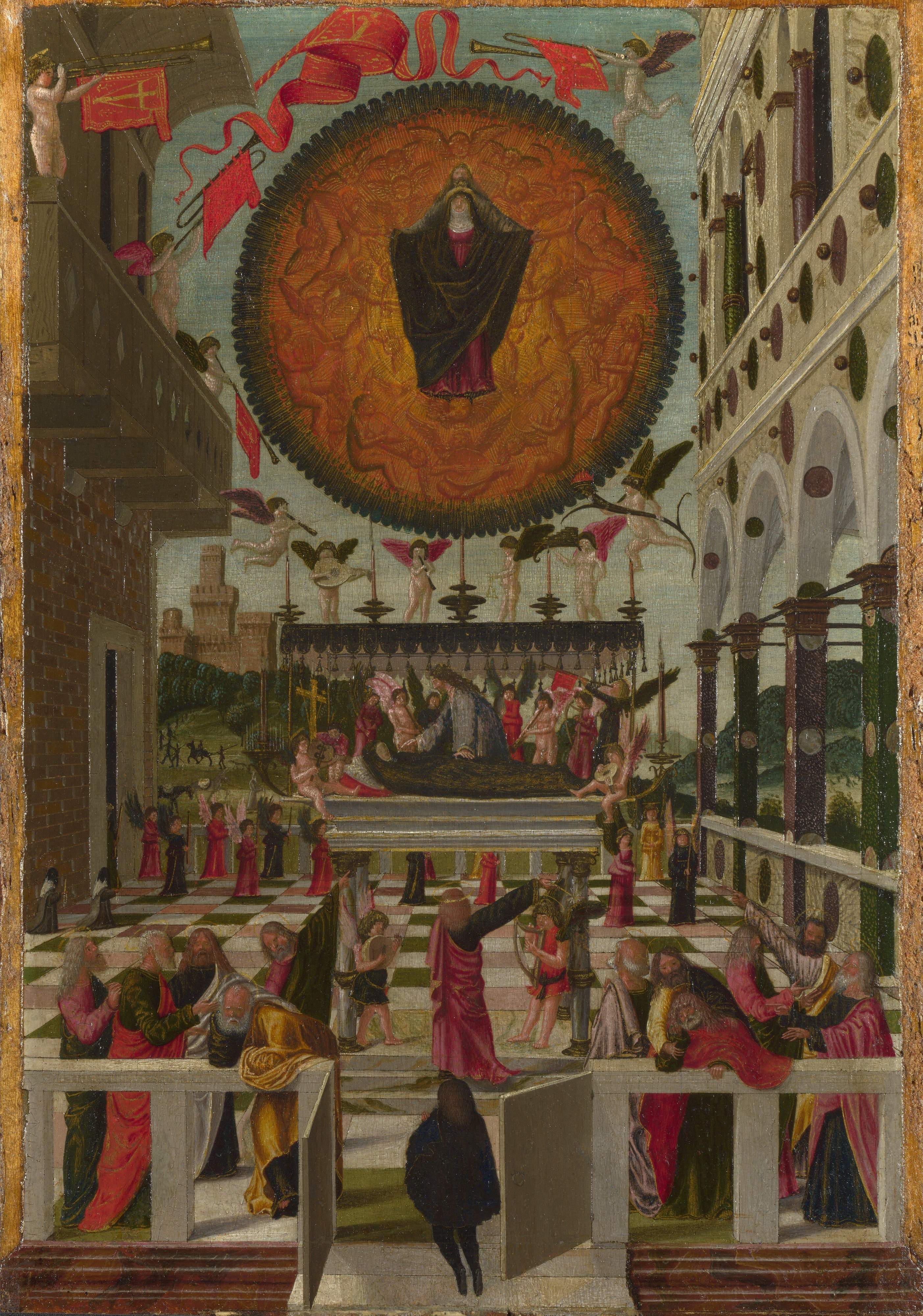 Gerolamo da Vicenza - The Dormition and Assumption of the Virgin, 1488 by Creator:Girolamo da Vicenza
