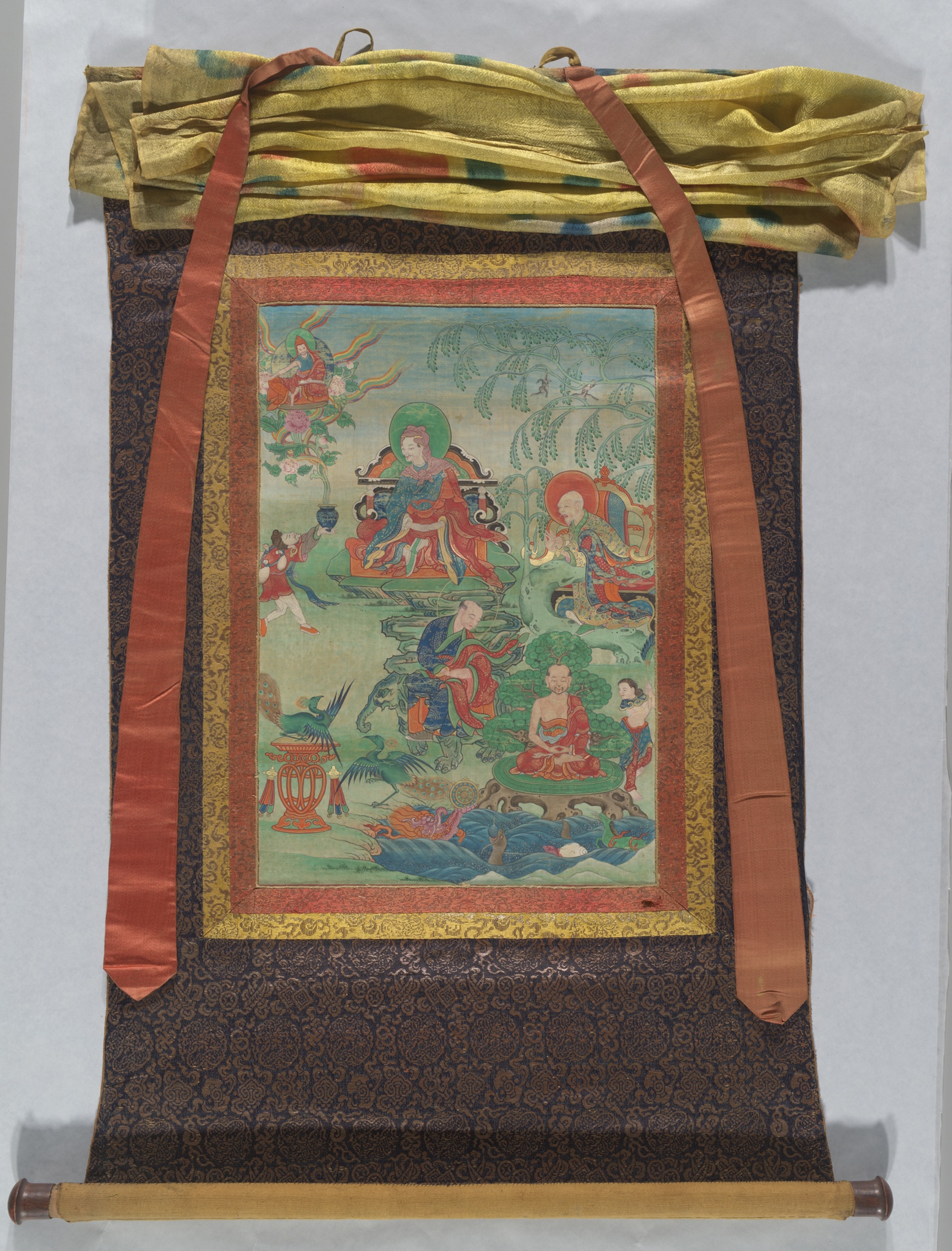 A work made of opaque watercolor on cotton.