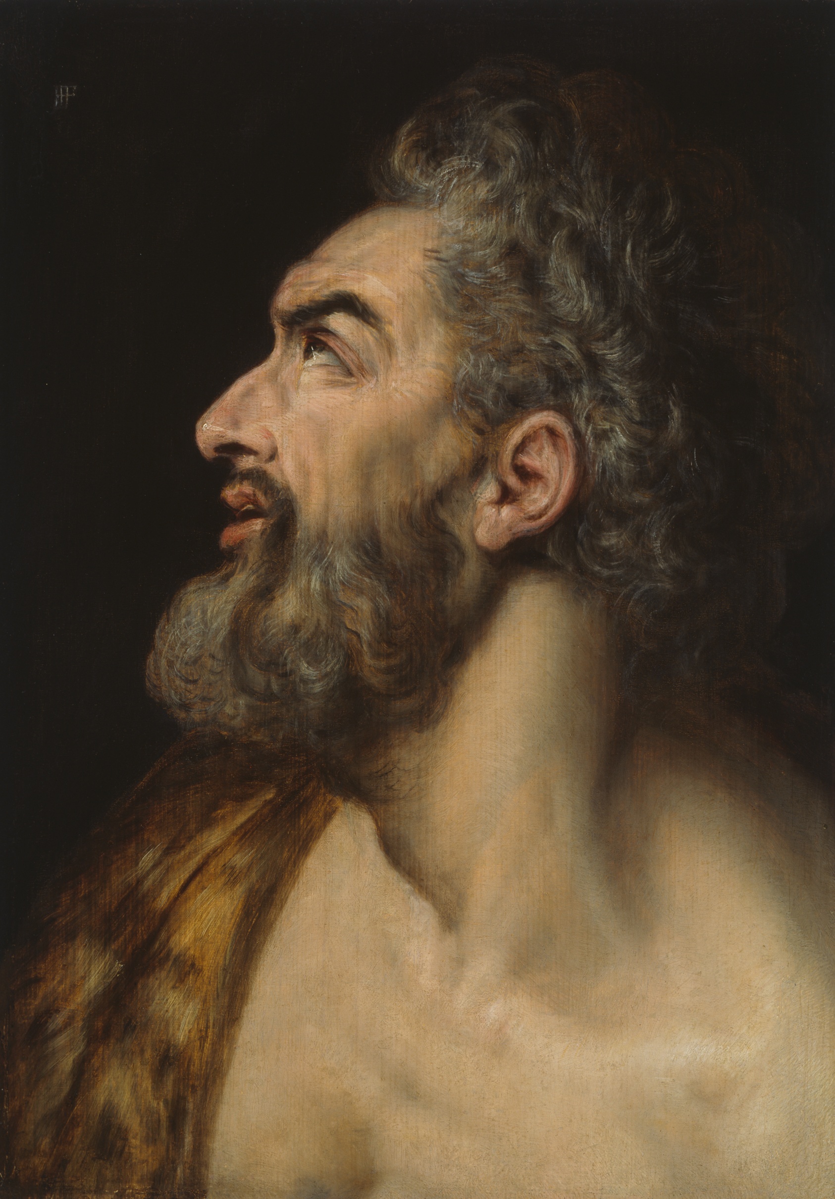A work made of oil on panel.