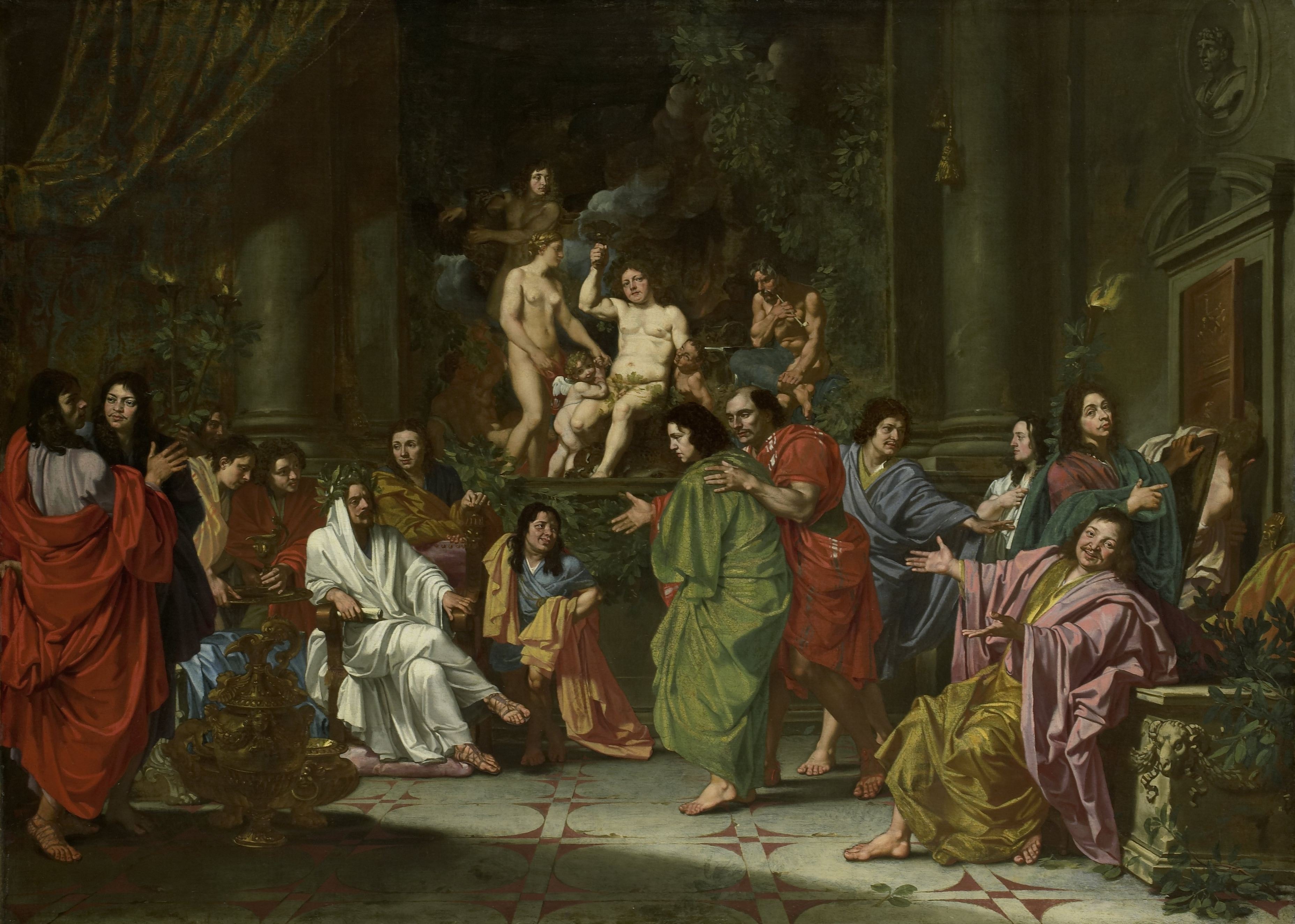 The Induction of a New Member into the Band of Northern Painters in Rome by Anonymous ( Low Countries ) Unknown author