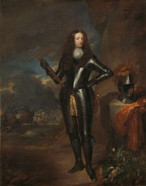 Portret van Willem III, prins van Oranje en sinds 1689 koning van Engeland by Caspar Netscher