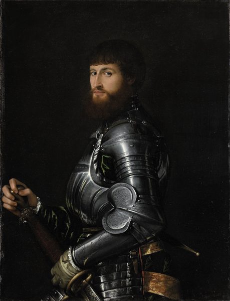 Portrait of a Nobleman in Armour by Giovanni Battista Moroni