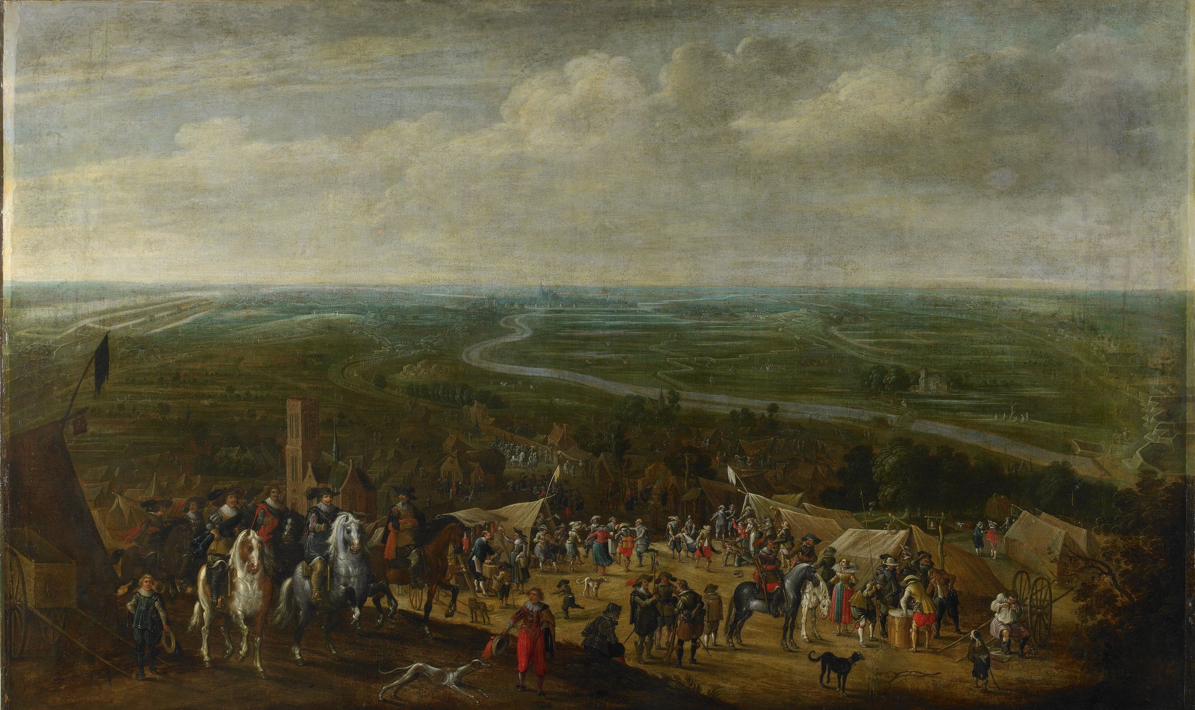 Prince Frederick Henry during the siege of 's-Hertogenbosch, 1629. by Paulus van Hillegaert (I)
