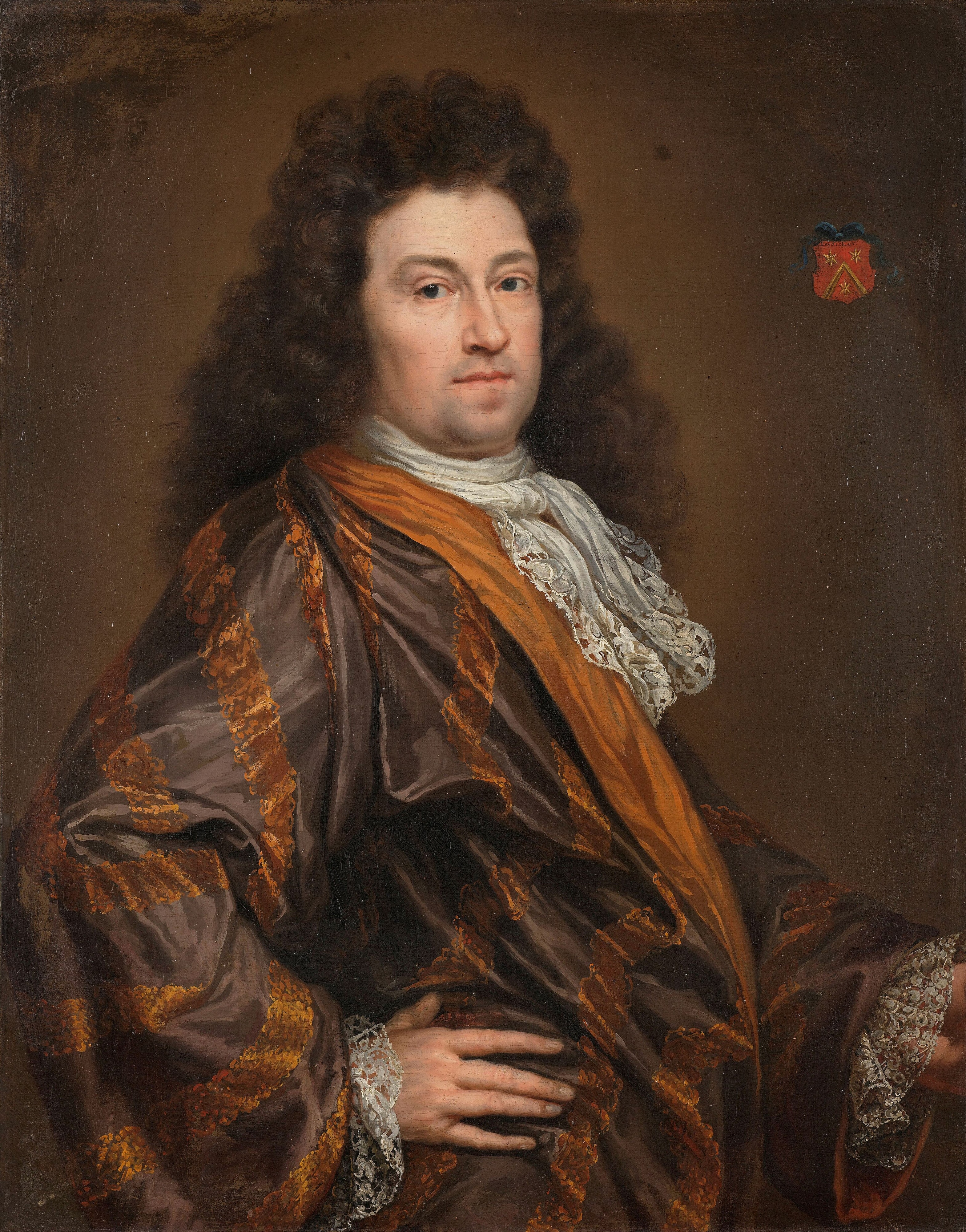 Portrait of François Leydecker (1650-1718). Delegate to the Court of Audit for Zeeland by Anonymous Unknown author