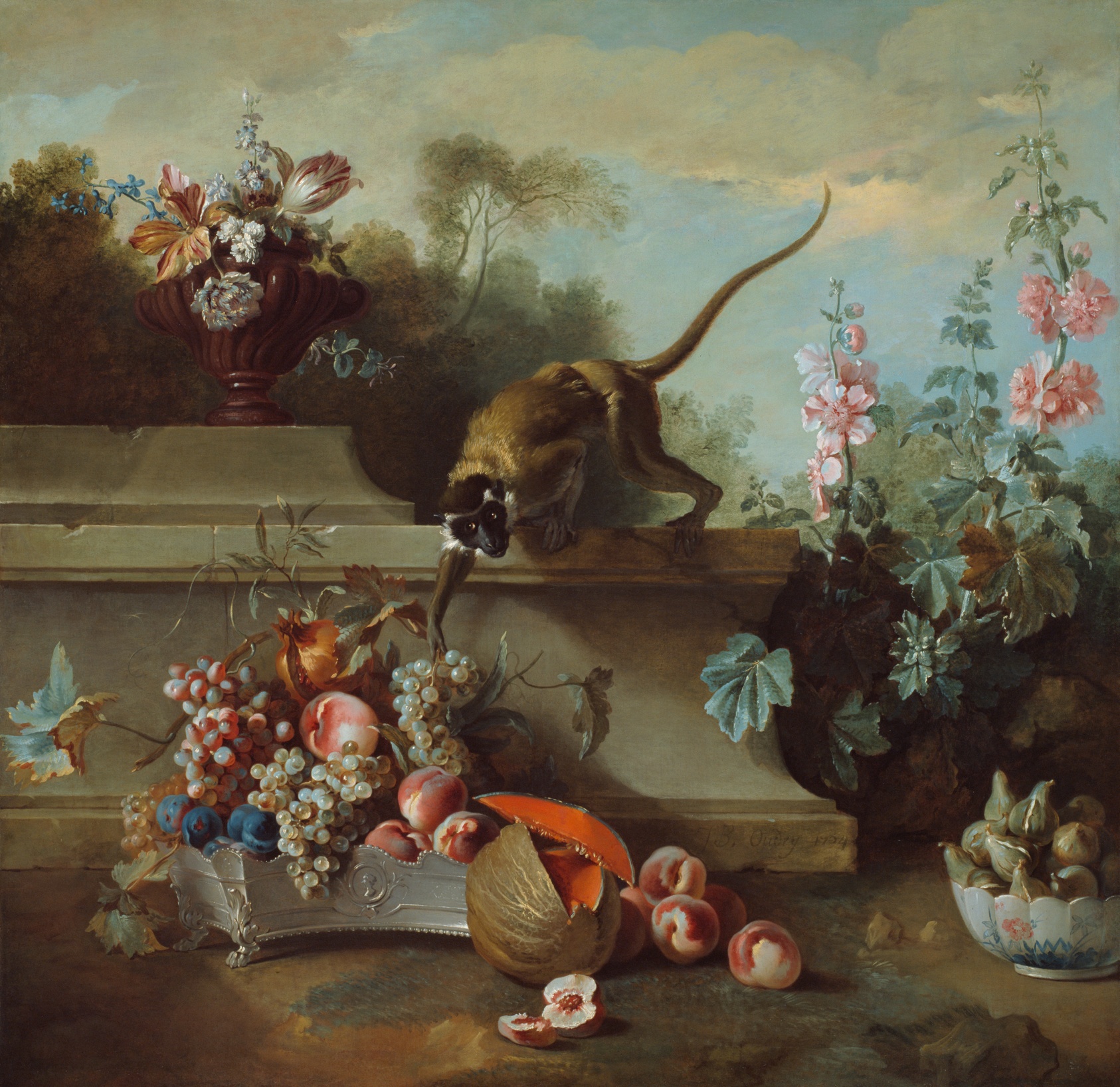 A work made of oil on canvas.