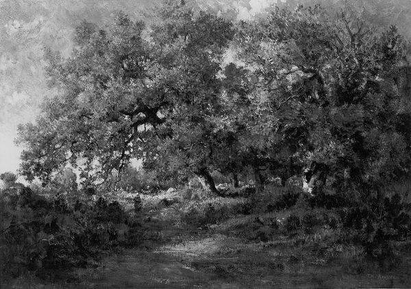 A work made of oil on panel.