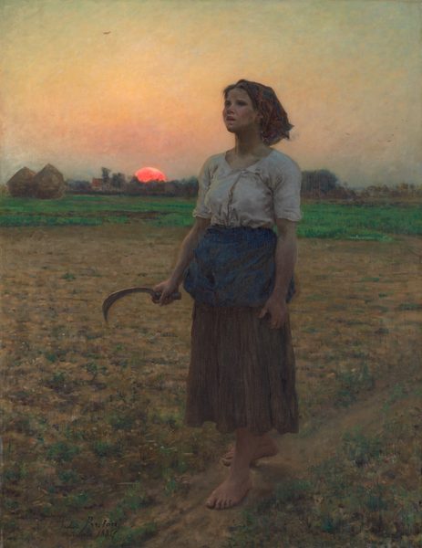 A work made of oil on canvas.