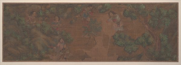 Landscape Painting of Figure in Woodland Setting by anonymous