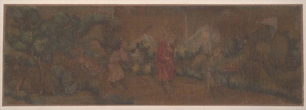 Landscape Painting of Figure in Woodland Setting by anonymous