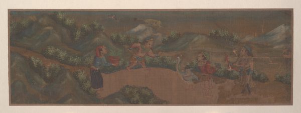Landscape Painting of Figure in Woodland Setting by anonymous