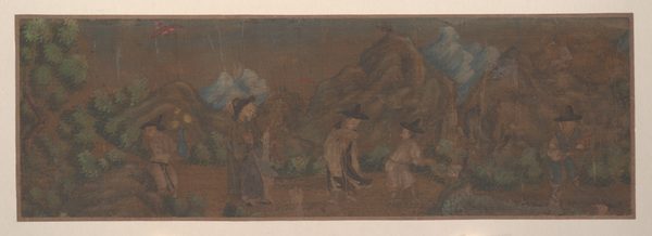 Landscape Painting of Figure in Woodland Setting by anonymous