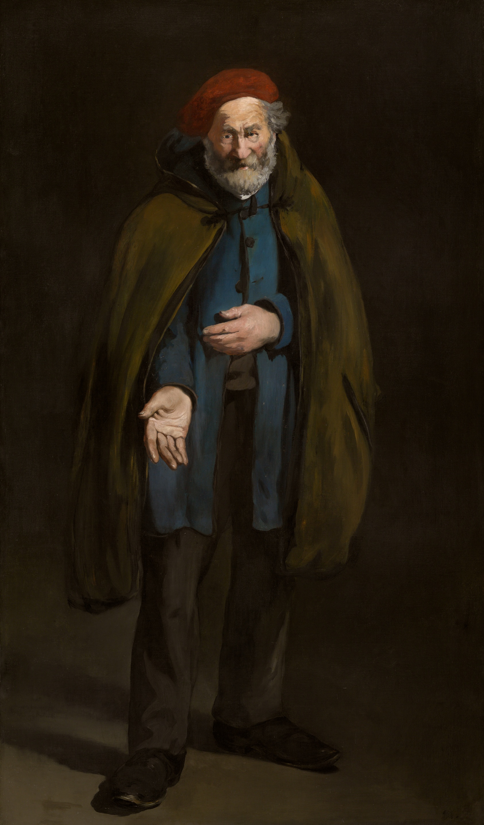 A work made of oil on canvas.