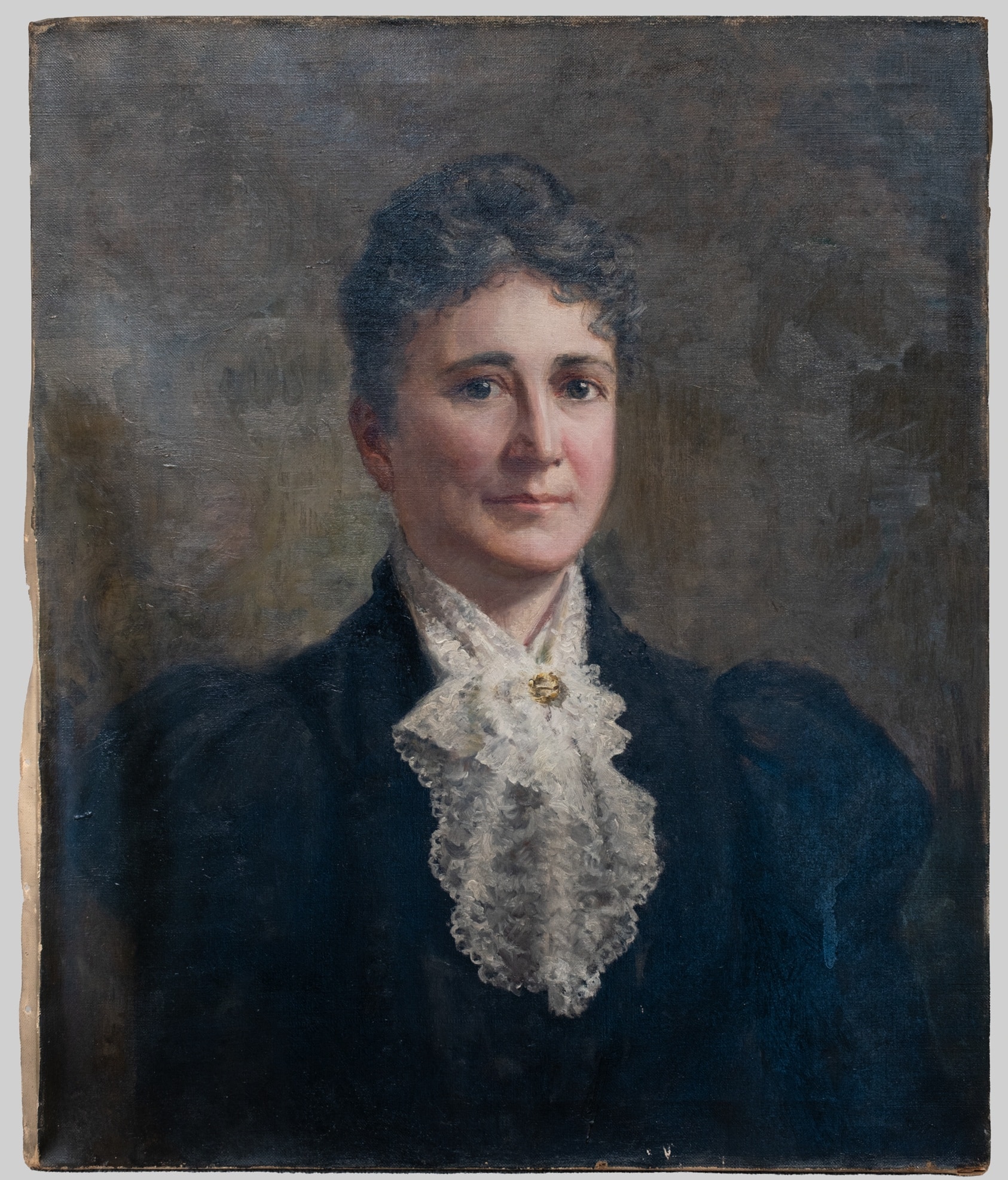 A work made of oil on canvas.