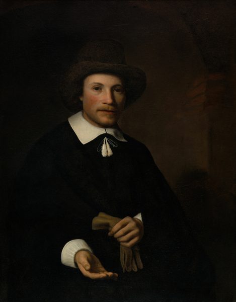 A work made of oil on canvas.