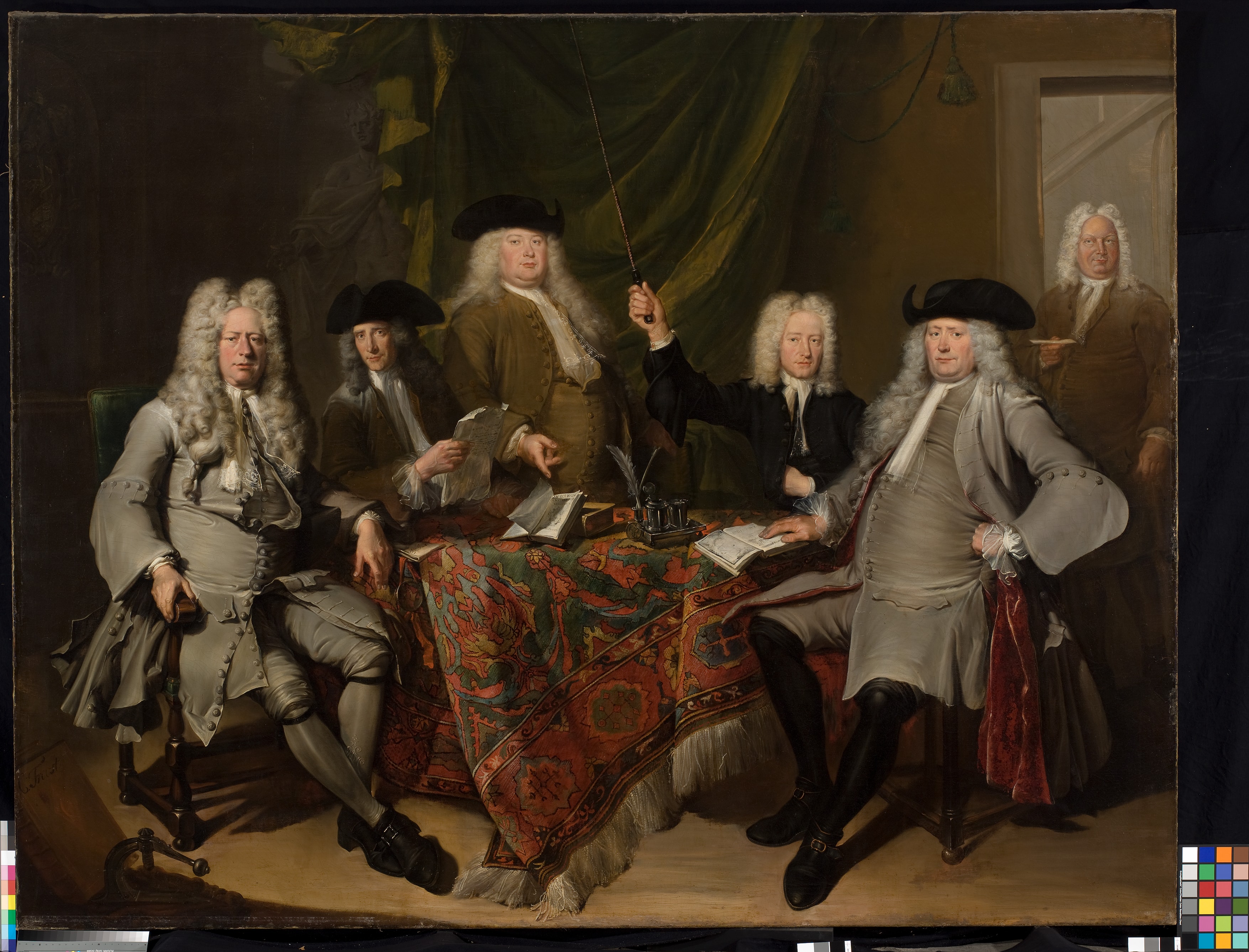 Portrait of the Inspectors of the Collegium Medicum by Cornelis Troost