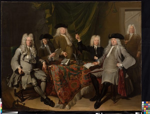 Portrait of the Inspectors of the Collegium Medicum by Cornelis Troost