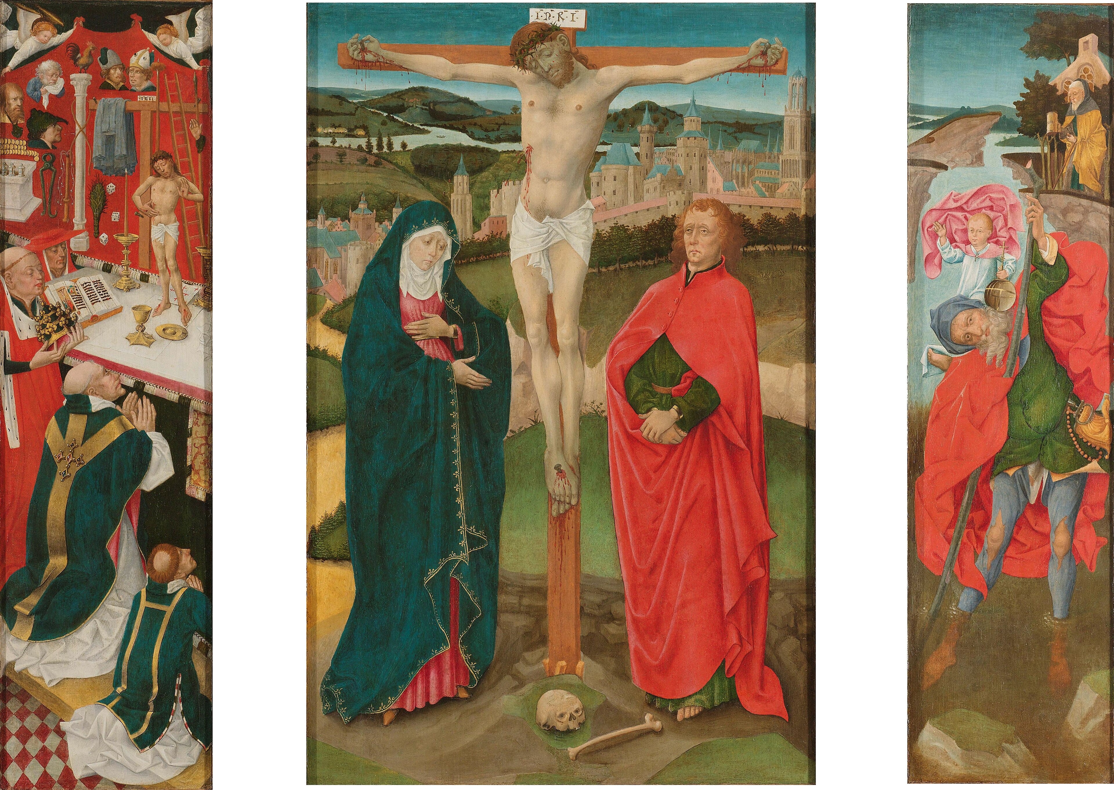 Triptych with the Crucifixion by Anonymous Unknown author