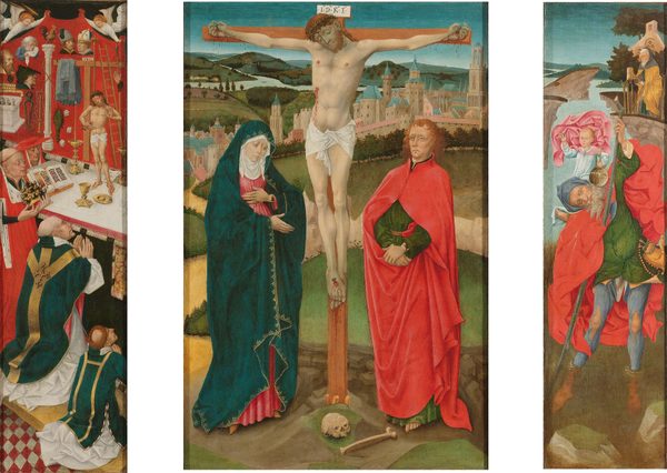 Triptych with the Crucifixion by Anonymous Unknown author