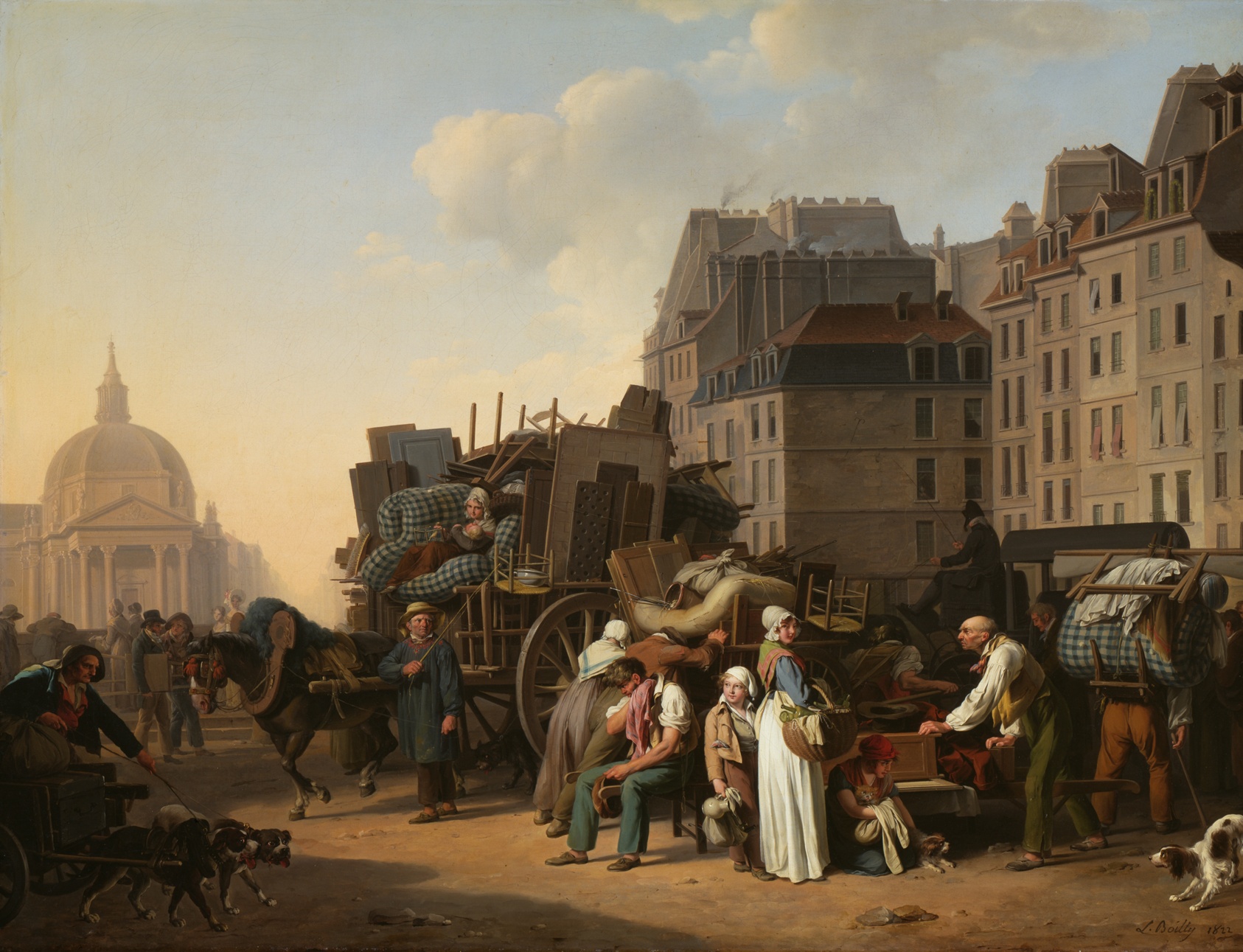 A work made of oil on canvas.