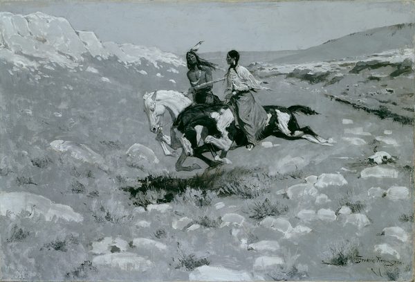 A work made of oil on canvas.