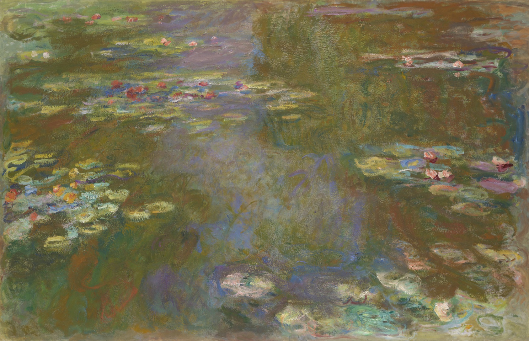 A work made of oil on canvas.