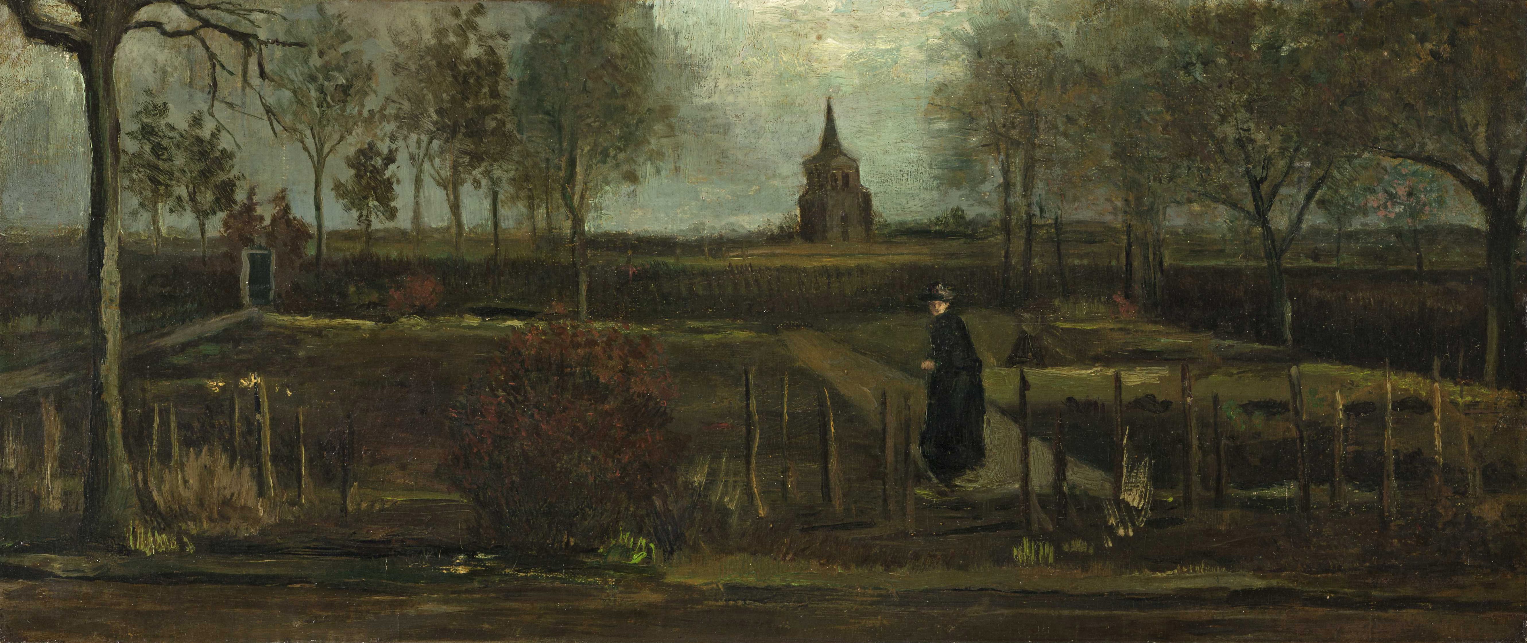 The Parsonage Garden at Nuenen, 1884-05, by Vincent van Gogh