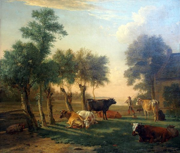 Cows in a Meadow near a Farm by Paulus Potter