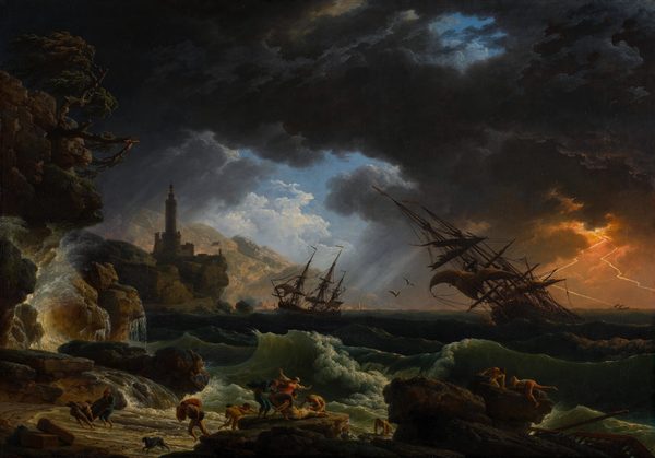A Shipwreck in Stormy Seas by Joseph Vernet