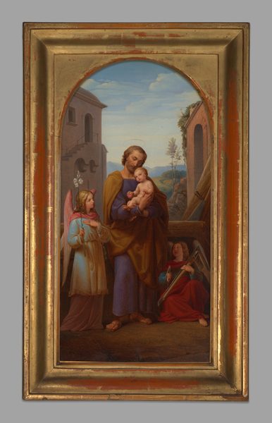 A work made of oil on copper.