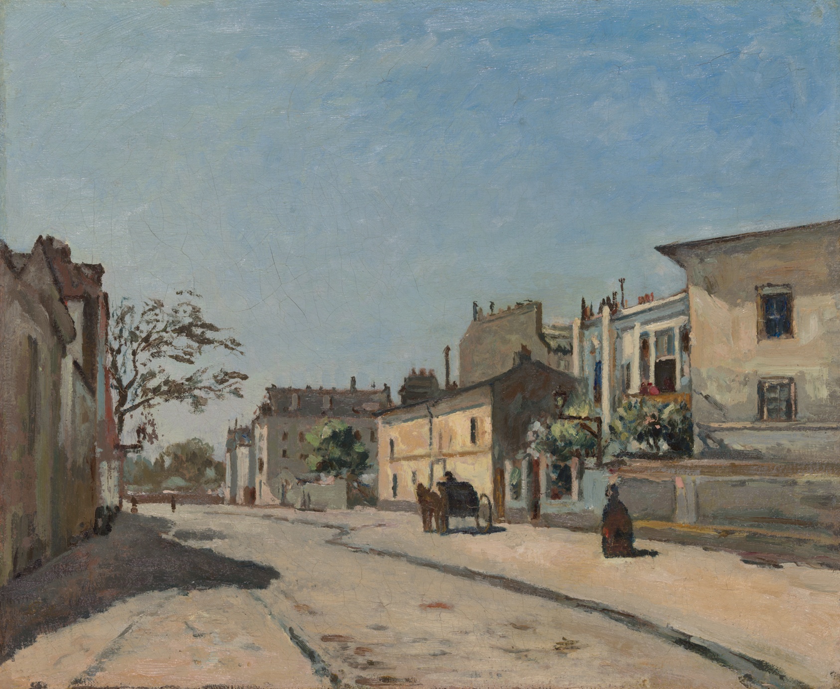 A work made of oil on panel.